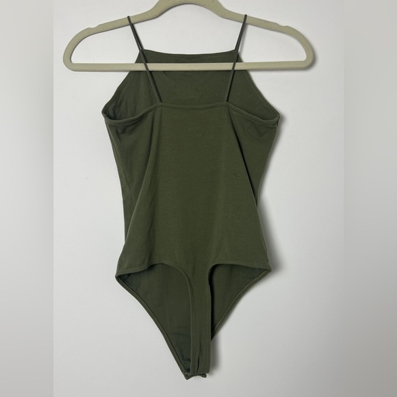 American Eagle Olive Green Grateful Dead Graphic Retro Bodysuit Top Size Medium - Picture 8 of 12